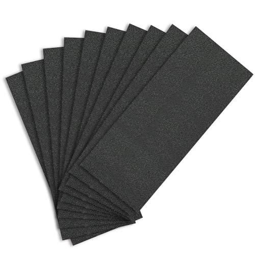 Sand Paper Variety Pack, 10PCS Wet/Dry Coarse Sandpaper for Wood Metal Crafts and Car Sanding, 150 Grit, 9 x 3.6 Inch - size: 150-Grit