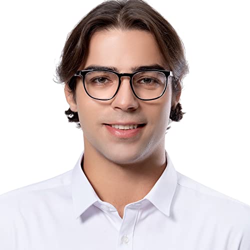 TOREGE Safety Glasses, Fashionable Protective EyewearWith Clear, Anti Fog Lenses - color: Black&clear Lens