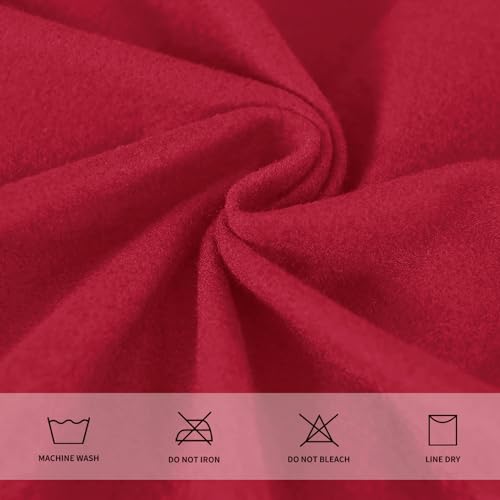 Easy-Going Waterproof Seat Covers for Dining Chairs Set of 6, Christmas Red - color: Christmas Red, size: 6 Pack