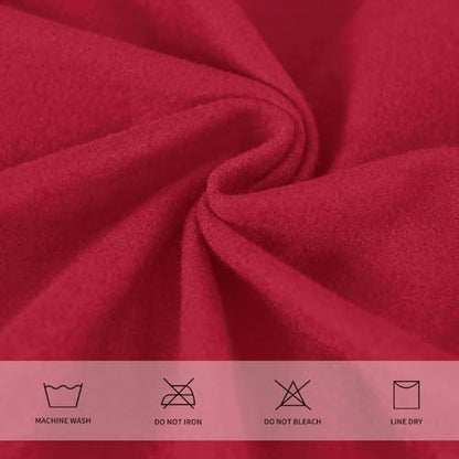 Easy-Going Waterproof Seat Covers for Dining Chairs Set of 6, Christmas Red - color: Christmas Red, size: 6 Pack