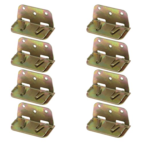 Antrader Heavy Duty Wood Bed Rail Brackets Slat Connector Supports Set of 8