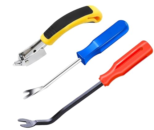 3Pcs Staple Remover Heavy Duty Upholstery Staple Puller Tool