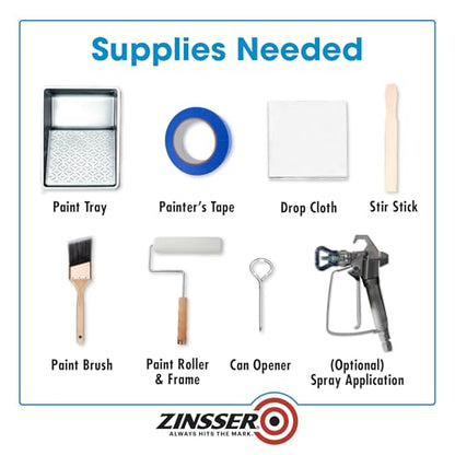 Zinsser Bulls Eye 1-2-3 Primer-Sealer, 1 Gallon - color: Gray, size: Gallon (Pack of 2)