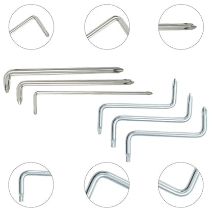9Pcs Right Angle Screwdriver Set