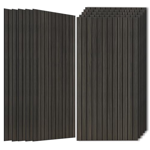 Acoustic Panels,10 Pack 47.2”x23.6” Sound Panels,Rustic Walnut - color: Rustic Walnut, size: 10 PACK
