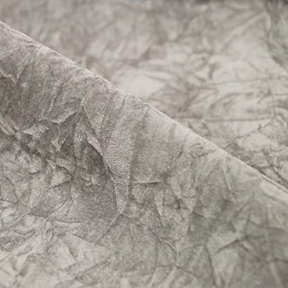 Fashion Fabrics LLC Silver Gray Crush Velvet Flocking Upholstery Drapery Fabric - Sold By The Yard - 60" - color: Silver Gray