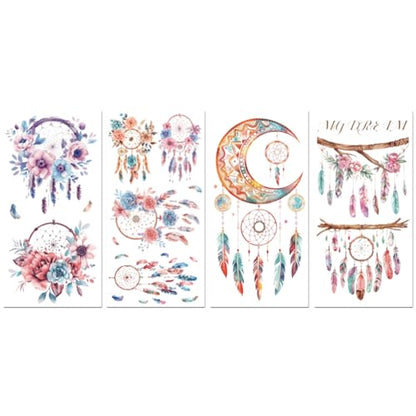 Peacoblue Dreamcatcher Rub On Transfers for Furniture Craft 6"x12" - style: Dreamcatcher