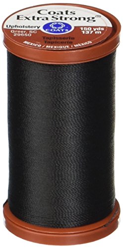 COATS & CLARK Extra Strong Upholstery Thread, 150-Yard, Black (S964-0900) - size: 150 yard