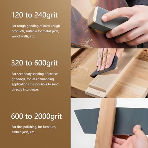 Sand Paper Variety Pack, 10PCS Wet/Dry Sandpaper for Wood Metal Crafts and Car Sanding, 400 Grit, 9 x 3.6 Inch - size: 400-Grit