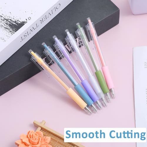 6 Pcs Knife Pen Craft Cutting Tools, Retractable Carving Knife Pen
