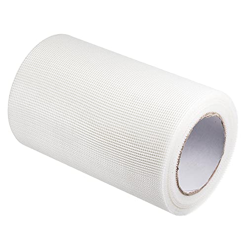 uxcell Drywall Joint Tape Self-Adhesive Fiberglass 7.8-inch x 98-feet Repair Patch Wall Hole Crack Mesh Size 2mm - size: 7.8" x 98'