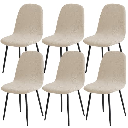 HAOYONG Modern Dining Chair Covers Shell Chair Cover Lounge Armless Chair Cover Mid Century Stretchable Slipcovers for Kitchen, Office, Dining Room and Living Room (Set of 6) - color: 70, size: 6 PCS