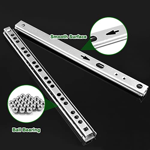 12 Inch Drawer Slides, 0.7" Wide, Pack of 12 - color: Style 2, size: 12" - 12PCS