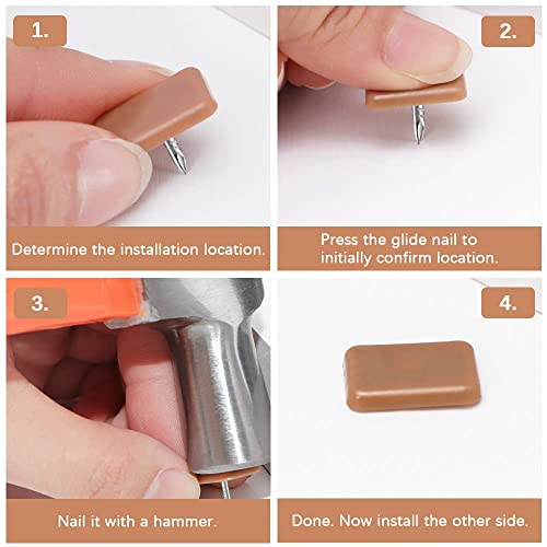 30pc Drawer Slides, 20 Square +10 L Shape Smooth Drawer Stoppers