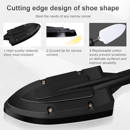 Edge Banding Iron, Adjustable 95-482℉ (35-250℃), with Trimmer&6.56 Ft Power Cord and Metal Support, Precision Temperature Control, Suitable for Edge Banding, Covering Airplane Models, Sealing Iron