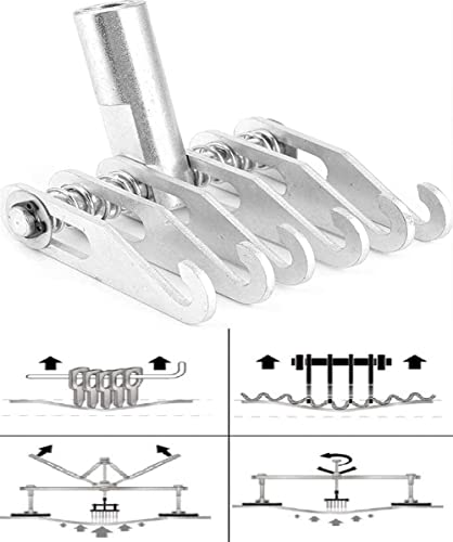 6 Finger Metal Claw Dent Puller Tool, Heavy Duty 6-Claw Hook Auto Body Dent Repair Puller Adjustable M16 Thread Pulling Claw Paw for Slide Hammer Attachment Car Sheet Metal Repair - color: B-Claw