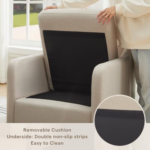 Dining Chairs with Wheels Set of 2 - color: Beige