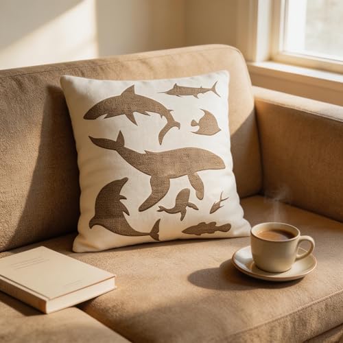 TIAMECH A4 Reusable Ocean Dolphin Stencil for Painting - style: Ocean Dolphin