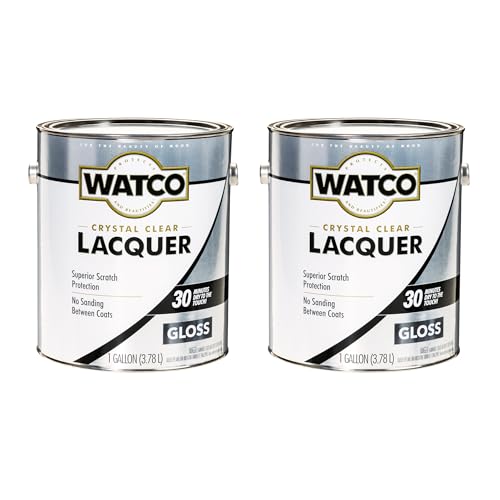 Watco Gloss Clear Lacquer Finish - color: Gloss, size: Gallon (Pack of 2)