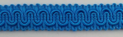 1/2" Scroll Braid Gimp w/Backing - 10 Continuous Yards - Many Color Options! (Turquoise) - color: Turquoise