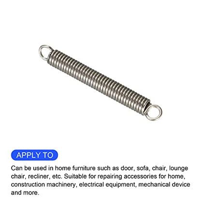 METALLIXITY Extension Spring (0.5x3x25mm/0.02"x0.12"x0.98") 10Pcs - size: 0.02"x0.12"x0.98"