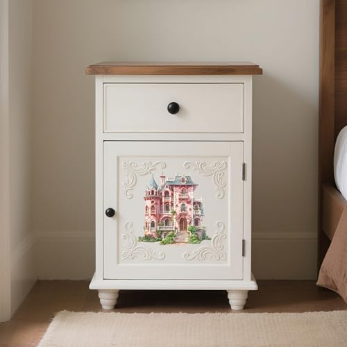 Peacoblue Baroque-Style Villa Rub On Transfers for Furniture Craft 6"x12" - style: Baroque-Style Villa