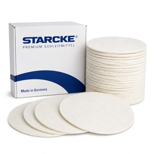 STARCKE Premium 6 Inch Non Woven Surface Conditioning Discs - for Dry Sanding Countertops, Auto Body Repair, Marine, Paint, Plastics, Metal and Fiberglass (White, 25 Pack) - color: Polishing, size: 25 Pack