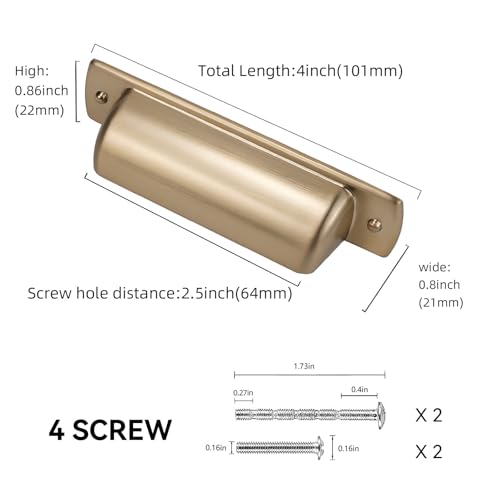 10 Pack 2.5 Inch(64mm) Cabinet Pulls Champagne Bronze Kitchen Cabinet Pulls Zinc Alloy Drawer Pulls Solid Cabinet Hardware - color: Champagne Bronze, size: 2.5" Hole Center（64mm）