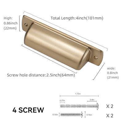 10 Pack 2.5 Inch(64mm) Cabinet Pulls Champagne Bronze Kitchen Cabinet Pulls Zinc Alloy Drawer Pulls Solid Cabinet Hardware - color: Champagne Bronze, size: 2.5" Hole Center（64mm）