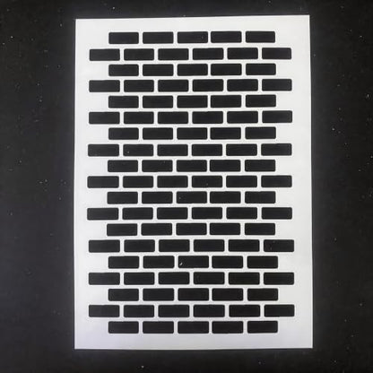 TIAMECH A4 Reusable Brick Wall Stencil for Painting - color: Brick Wall