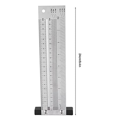 YWBL-WH T-Type Marking Ruler, 8 Inch Stainless Steel - size: 8 inches