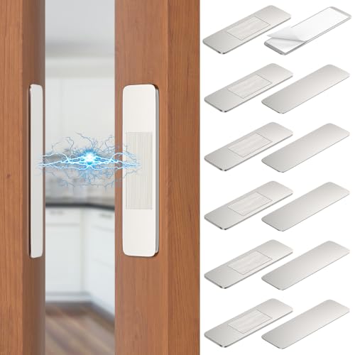 Jiayi 6 Pack Magnetic Door Catch Adhesive Cabinet Door Magnets for Closure