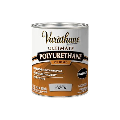 Varathane Satin Interior Polyurethane - size: Quart (Pack of 1), style: Satin