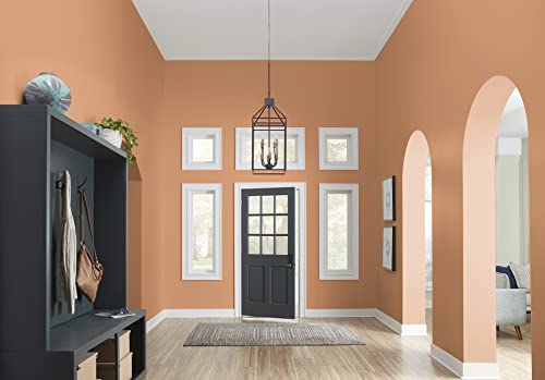 KILZ TRIBUTE Paint & Primer, Interior, Semi-Gloss, Bright Marigold, 1 Gallon - color: BRIGHT MARIGOLD, size: 128 Fl Oz (Pack of 1), style: Semi-Gloss