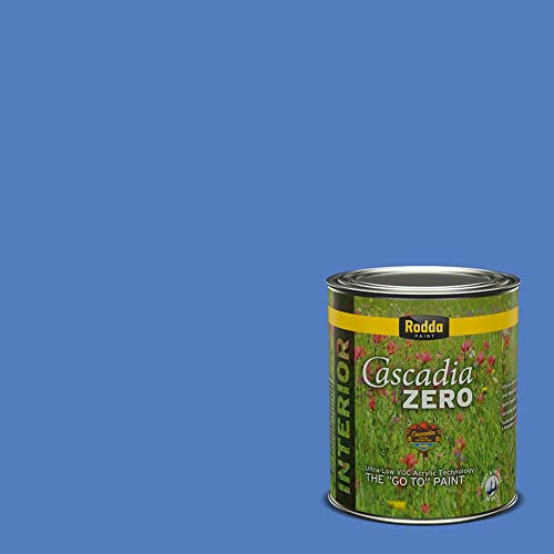 Rodda Paint CASCADIA ZERO Interior Semi-Gloss Paint & Primer in One, Quart, Parkwater - color: Parkwater, size: 32 Fl Oz (Pack of 1)