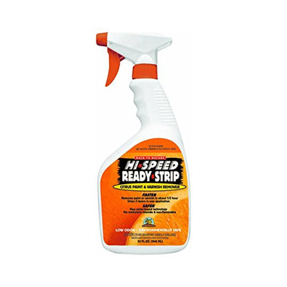 Sunnyside 68532 Hi-Speed Citrus Paint & Varnish Remover Quart Trigger Spray with Warner 3410493 5x11 Stainless Steel Stripper Brush