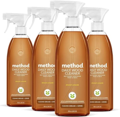 method Daily Hardwood Cleaner, Almond, 28 fl oz, 4 Pack - size: 28 Fl Oz (Pack of 4)