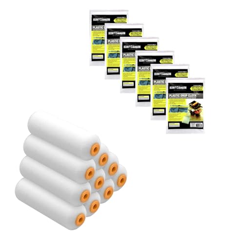 Foam Roller with 6 Drop Cloths