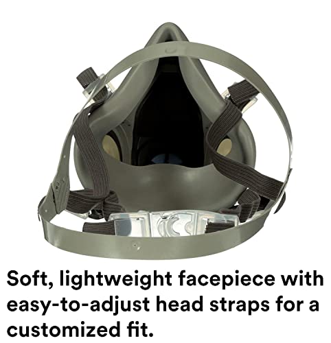 3M 6200 Half Mask for Use With 6000 Series Cartridges, Face Piece