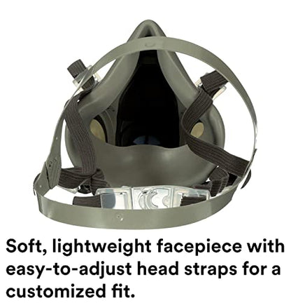 3M 6200 Half Mask for Use With 6000 Series Cartridges, Face Piece