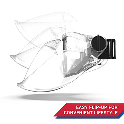 Eagle Eyes Safety Goggles Flip-Up Face Shield, UV Protection, Clear - color: Clear