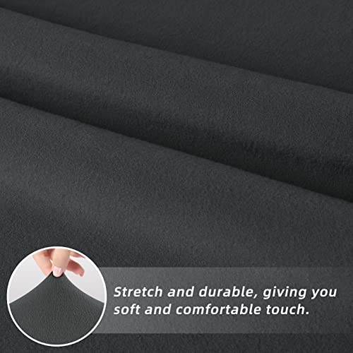 Easy-Going Stretch Dining Room Chair Slipcovers Set of 4, Dark Grey - color: Dark Grey