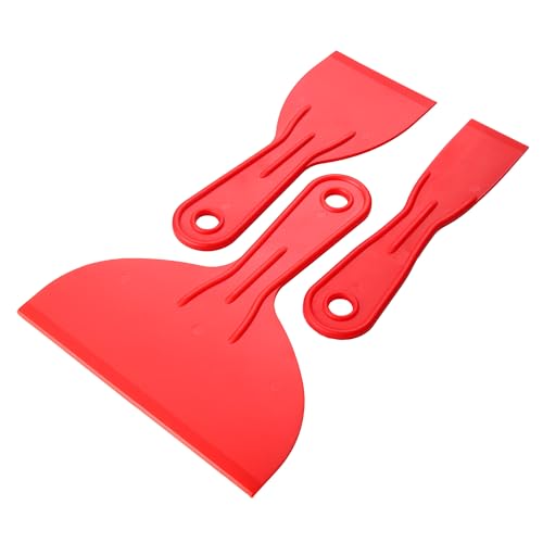 3 Pcs Putty Knife,Flexible Plastic Paint Scraper Tool for Spackling