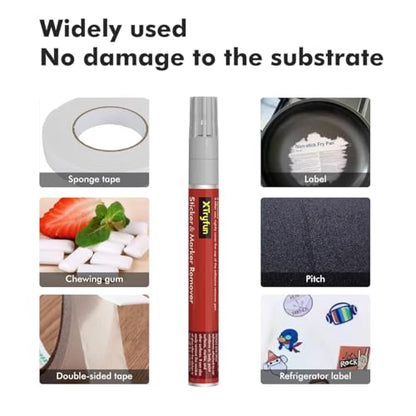 XTryfun Adhesive Remover, Multi-Surface Safe Sticker Marker Remover Pen - size: 1 Count