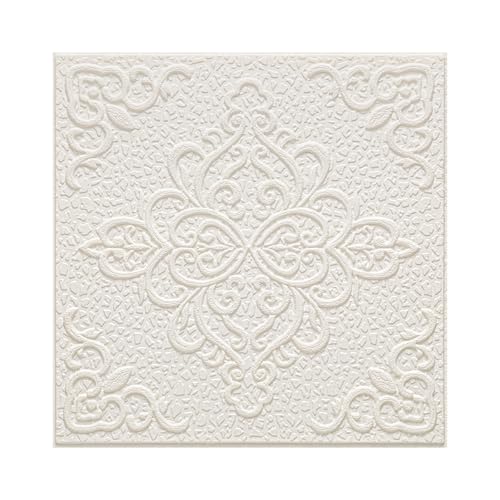 Peel and Stick Ceiling Tiles, Ceiling Tiles Foam 16 Pcs 3D Wall Panels - color: Symmetra, size: 16pcs