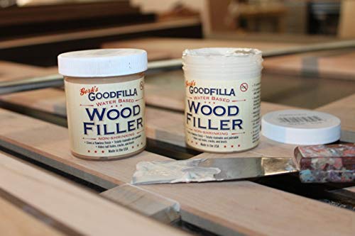 Goodfilla White, 8 oz, Wood and Grain Filler, Stainable, Tintable, Sandable, Zero Waste, Non-Toxic, USA Made - color: White, size: 8 oz