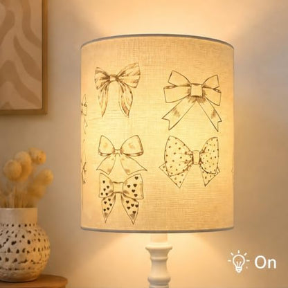 Lampshade Decals, Bow PVC Rub On Transfer Stickers 2-Pack - color: Bow 2-Pack