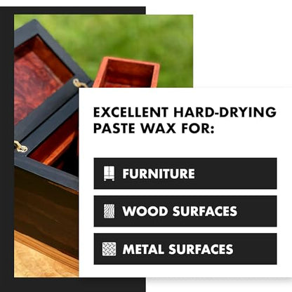 RMP Finishes Paste Wax for Wood Finishing, Use over Milk Paint, Furniture, Kitchen Cabinets, and Tabletops, Brown, 2 oz. - color: Brown, size: 2 Ounce (Pack of 1)