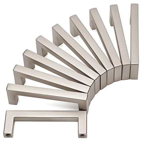 KOOFIZO 10 Pack 3 in Brushed Nickel Cabinet Pulls, Drawer Handles 1816 - color: Brushed Nickel, size: 3" CC - 10Pcs