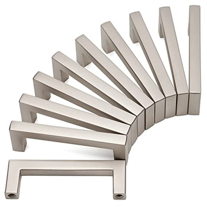 KOOFIZO 10 Pack 3 in Brushed Nickel Cabinet Pulls, Drawer Handles 1816 - color: Brushed Nickel, size: 3" CC - 10Pcs